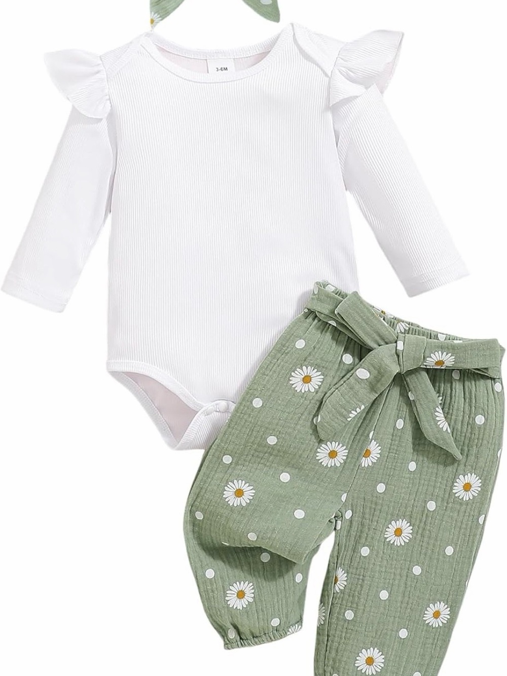 Baby Girl Sunflower Ruffle Outfit